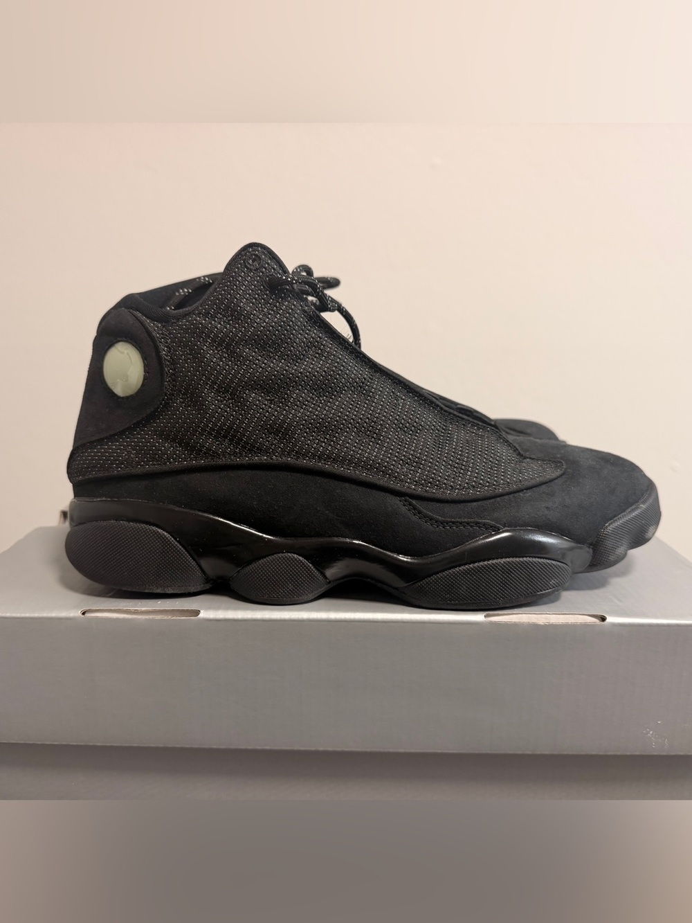 Jordan Men’s Black All-Black High-Top Sneakers